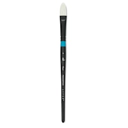 Princeton Aspen Synthetic Brush - Short Handle, Filbert, Size 6