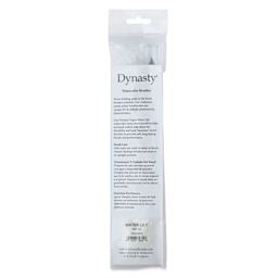 Dynasty Water Lily Watercolor Brushes - Set 12, Set of 3, back of the packaging