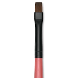 Dynasty Water Lily Watercolor Brush - Short Handle, Bright, Size 6, close-up