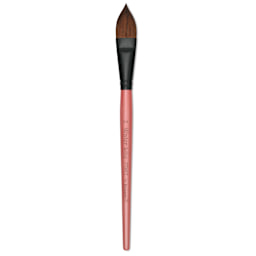Dynasty Water Lily Watercolor Brush - Short Handle, Cat Tongue, Size 3/4"