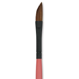 Dynasty Water Lily Watercolor Brush - Short Handle, Dagger, Size 1/4", close-up