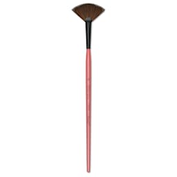 Dynasty Water Lily Watercolor Brush - Short Handle, Fan, Size 4