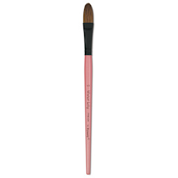 Dynasty Water Lily Watercolor Brush - Short Handle, Oval, Size 1/2"