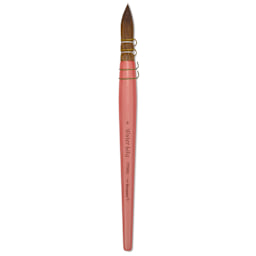 Dynasty Water Lily Watercolor Brush - Short Handle, Quill, Size 6