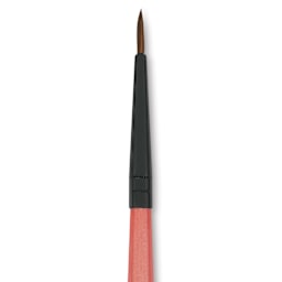 Dynasty Water Lily Watercolor Brush - Short Handle, Round, Size 0, close-up