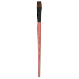 Dynasty Water Lily Watercolor Brush - Short Handle, Flat, Size 1/2"