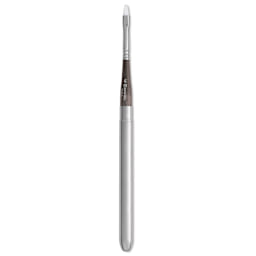 Escoda Perla Toray White Synthetic Travel Brush - Bright, Short Handle, Size 6