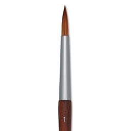 Raphaël Precision Mini Brush - Round, Short Handle, Size 1, close-up
