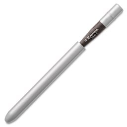 Escoda Prado Tame Synthetic Travel Brush - Bright, Short Handle, Size 6, brush top inserted in handle