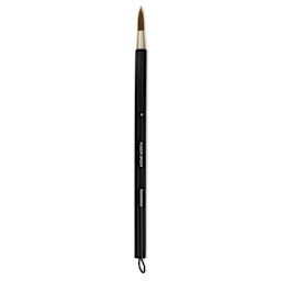 Yasutomo Fusion Synthetic Brush - Round, Short Handle, Size 4
