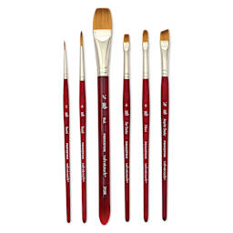 Princeton Velvetouch Synthetic Brushes - Set of 6, Sarah Simon Floral Set