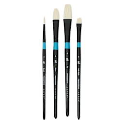 Princeton Aspen Synthetic Brushes - Set of 4, Angela Anderson Short Handle Set