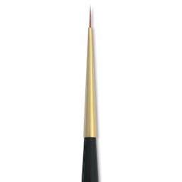 Isabey Isagold Synthetic Brush - Round, Short Handle, Size 0, close-up
