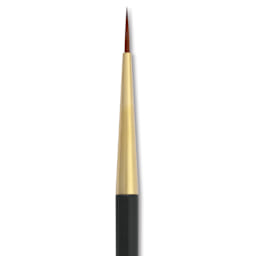 Isabey Isagold Synthetic Brush - Round, Short Handle, Size 3, close-up