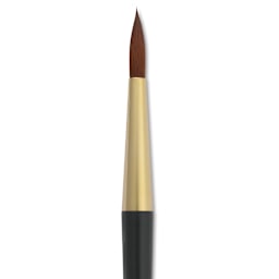 Isabey Isagold Synthetic Brush - Round, Short Handle, Size 10, close-up