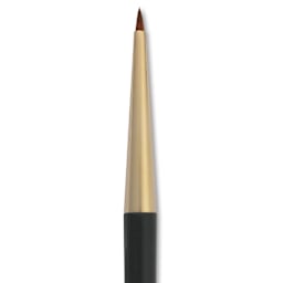Isabey Isagold Synthetic Brush - Spotter, Short Handle, Size 4, close-up
