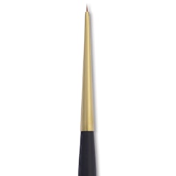 Isabey Isagold Synthetic Brush - Spotter, Short Handle, Size 2/0, close-up