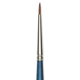 Silver Brush BelleAqua Brush - Round, Short Handle, Size 0, close-up