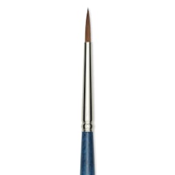 Silver Brush BelleAqua Brush - Round, Short Handle, Size 6, close-up