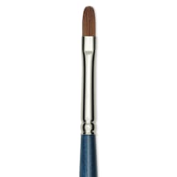 Silver Brush BelleAqua Brush - Filbert, Short Handle, Size 4, close-up