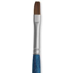 Silver Brush BelleAqua Travel Brush - Bright, Short Handle, Size 6, close-up