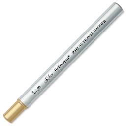 Silver Brush BelleAqua Travel Brush - Dagger, Short Handle, Size 1/8", brush top inserted in handle