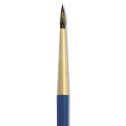Isabey Isacolor Synthetic Brush - Round, Short Handle, Size 6, close-up