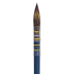Isabey Isacolor Synthetic Brush - Quill Mop, Short Handle, Size 2/0, close-up