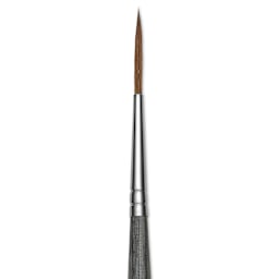 Da Vinci Colineo Synthetic Kolinsky Sable Brush - Rigger, Size 4, Long Handle, close-up