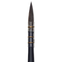 Da Vinci Cosmotop Sable Mix B Brush - Round Wash, Short Handle, Size 0, close-up