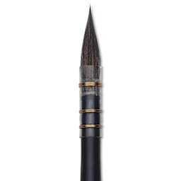 Da Vinci Cosmotop Sable Mix B Brush - Round Wash, Short Handle, Size 2, close-up