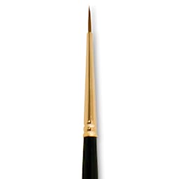Silver Brush Renaissance Red Sable Brush - Round, Long Handle, Size 1 close up