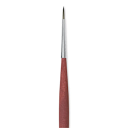 Da Vinci College Synthetic Brush - Round, Long Handle, Size 0 close up