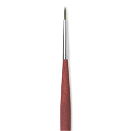 Da Vinci College Synthetic Brush - Round, Long Handle, Size 1 close up