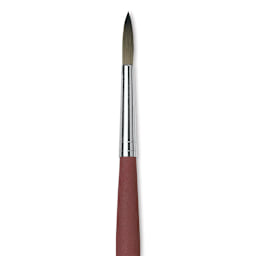 Da Vinci College Synthetic Brush - Round, Long Handle, Size 8 close up