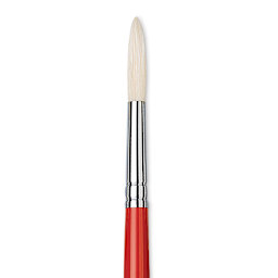 Da Vinci Maestro 2 Hog Bristle Brush - Long Round, Long Handle, Size 12 close up