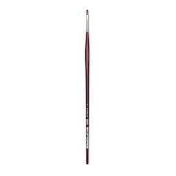 Da Vinci Grigio Synthetic Brush - Flat, Long Handle, Size 2