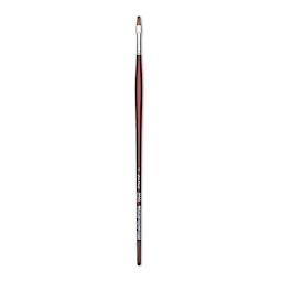 Da Vinci Grigio Synthetic Brush - Flat, Long Handle, Size 4