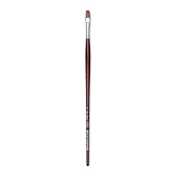 Da Vinci Grigio Synthetic Brush - Flat, Long Handle, Size 8