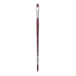 Da Vinci Grigio Synthetic Brush - Flat, Long Handle, Size 10