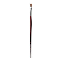 Da Vinci Grigio Synthetic Brush - Flat, Long Handle, Size 12