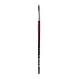 Da Vinci Grigio Synthetic Brush - Round, Long Handle, Size 12