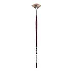 Da Vinci Grigio Synthetic Brush - Fan, Long Handle, Size 1