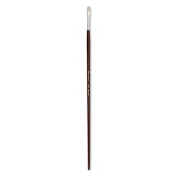 Silver Brush Silverstone Premium White Hog Bristle Brush - Bright, Long Handle, Size 1