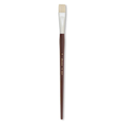 Silver Brush Silverstone Premium White Hog Bristle Brush - Bright, Long Handle, Size 10
