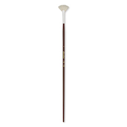 Silver Brush Silverstone Premium White Hog Bristle Brush - Fan, Long Handle, Size 1