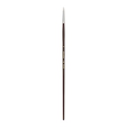 Silver Brush Silverstone Premium White Hog Bristle Brush - Round, Long Handle, Size 0