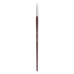 Silver Brush Silverstone Premium White Hog Bristle Brush - Round, Long Handle, Size 4