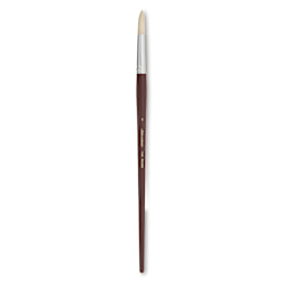 Silver Brush Silverstone Premium White Hog Bristle Brush - Round, Long Handle, Size 8