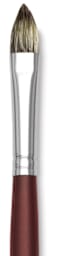 Royal Langnickel SableTek Brushes - Closeup of short handled Filbert Brush
